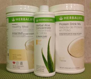 Herbalife Formula 1 Concentrated Aloe Protein Drink Mix Combo