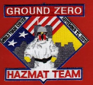 Ground Zero 9 11 Hazmat Haz Mat Team Patch