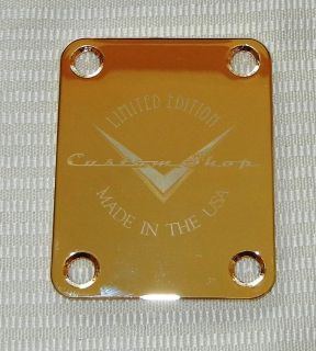 Engraved Neck Plate Fender Stratocaster Tele More Gold Limited Edition