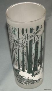Vintage Hartwick Pines Michigan Souvenir Frosted Glass Tumbler