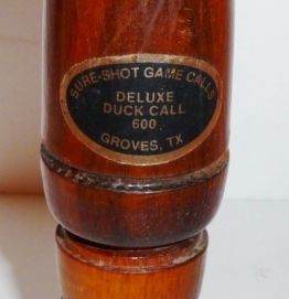 Sure Shot Wooden Game Calls Deluxe Duck Call 600 Groves TX