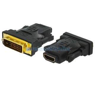 DVI Male to HDMI Female Adapter Converter Plug for HDTV M F