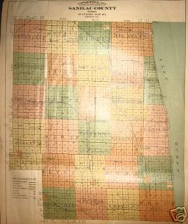  Sanilac County Michigan Plat Map 1895