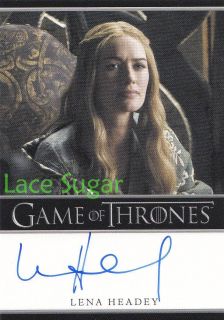 Game of Thrones Autograph LENA HEADEY as QUEEN CERSEI LANNISTER Auto