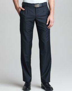 Giorgio Armani Modern Fit Wool Cashmere Trousers   