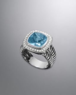 David Yurman 13mm Hampton Blue Moonlight Ice Ring   