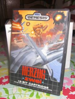 Herzog Zwei Sega Genesis Complete Ultra RARE Fast SHIP