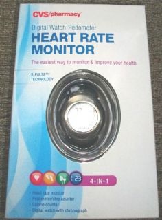 Digital Watch Pedometer Heart Rate Monitor 4in1 Medium SKU31L32M