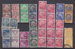  Germany Multiple Stamps Heuss Post Horn 70 Etc