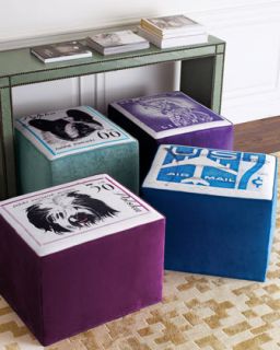 Haute House Postage Stamp Ottomans   