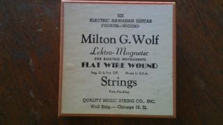 ELECTRIC HAWAIIAN GUITAR FOURTH WOUND STRINGS by Milton G Wolf