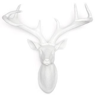 Gallerie HGTV Design Resin White Faux Mounted Deer Head not rhino