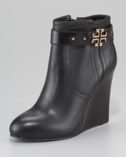 Tory Burch Elina Logo Ankle Boot   Neiman Marcus