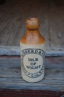 Vintage Gould Hibbert and Randall Isle of Wight Stoneware beer bottle