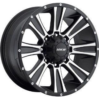 MKW Offroad M87 17 Black Machined Wheel / Rim 8x6.5 with a 10mm Offset