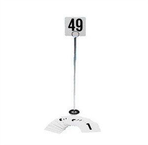 Table Number Card Holder With Chrome Plated Base   18