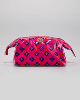 Tory Burch Large Molded Cosmetic Case, Party Fuchsia   