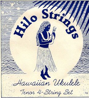 12 Sets Hilo Hawaiian Black Rectified Tenor 4 Ukulele Strings 12 Sets
