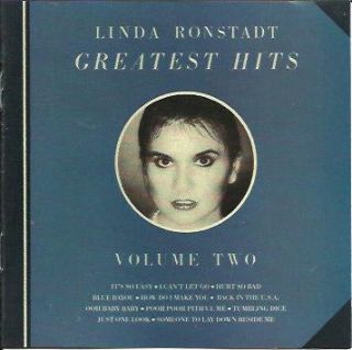 CD Linda Ronstadt Greatest Hits Volume Two  1980 VG Free US Shipping