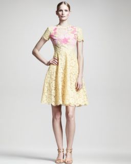 B20YP Valentino Short Sleeve Lace Dress