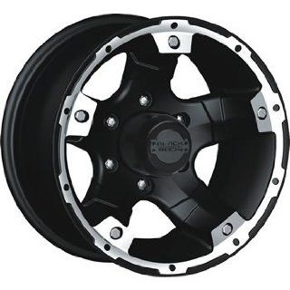 Black Rock Viper 15x8 Black Wheel / Rim 5x4.5 with a  19mm Offset and