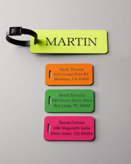  orange pink yellow $ 24 00 neimanmarcus personalized luggage tags