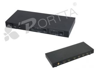 HDMI 4x2 Matrix Amplifier Switch Splitter with SPDIF COAX HIFI Audio