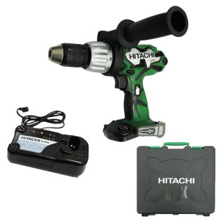 Hitachi DV18DL Li ion 1 2 Cordless Hammer Drill w Side Handle 18V 3 0