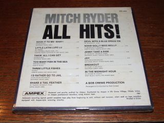 Mitch Ryder All Hits Reel to Reel Tape SEALED NVX2004