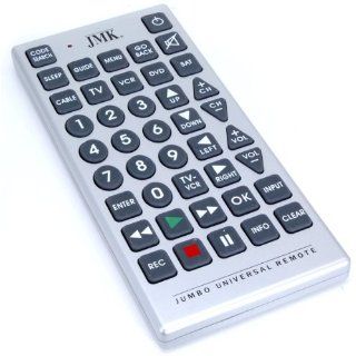 8 Functions Jumbo Universal Remote Control TV VCR Cable