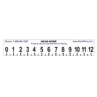 Large Print 12 inch Ruler with Sign Language Health
