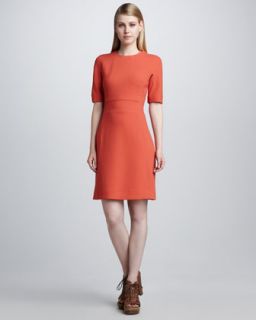 Michael Kors Fitted Crepe Dress   