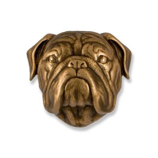 Michael Healy Bulldog Dog Door Knocker in Bronze MHDOG14 Dogknocker