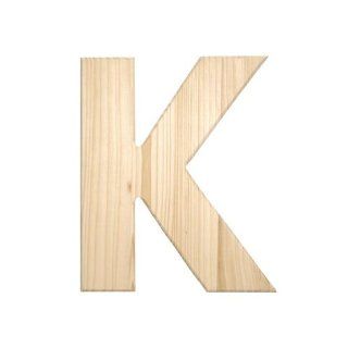  Natural Unfinished Wood Letter K, 12 Inch Arts, Crafts & Sewing