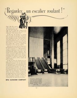 1936 Ad Otis Elevator Company International Building   ORIGINAL