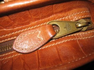 Stunning Authentic Mulberry Hellier Shoulder Printed Oak Leather Bag