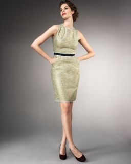 Milly Colette Metallic Sheath Dress   