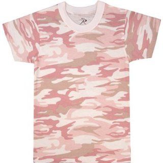 6397 Kids Baby Pink Camo T Shirt (Large): Clothing