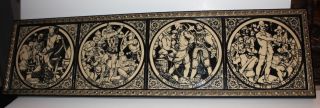 Minton Hollins Moyr Smith Four English History Tiles Framed Antique