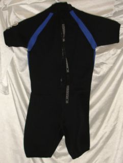 Henderson Short Sleeve 2mm Shorty Suit Wetsuit Blue Black Youth 6 s