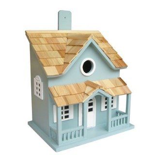 Springfield Cottage Bird House Color: Blue with White
