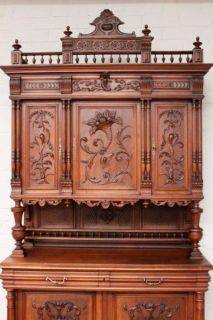 description very nice quality french henry ii cabinet in walnut dates