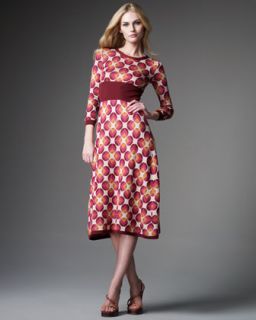 Marc Jacobs Silk Circle Jacquard Dress   