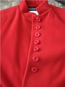 Vintage Benard Holtzman Harve Benard Ltd Red Wool Coat