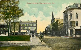 VA HARRISONBURG COURT SQUARE MAILED 1915 R81571