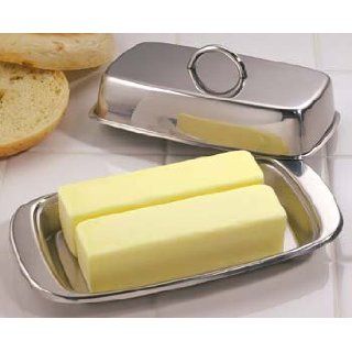 STAINLESS STEEL BUTTER DISH 