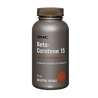 GNC A Z Beta Carotene 15, Softgel Capsules, 360 ea Health