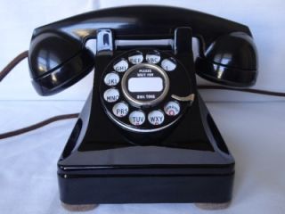 ART DECO TELEPHONE WESTERN ELECTRIC 302 VINTAGE PHONE ANTIQUE   1940