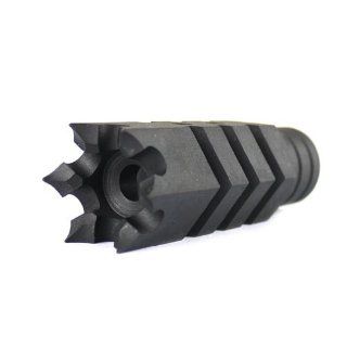 Steel Fishbone Style Muzzle Brake for Ar .223 Barrel with