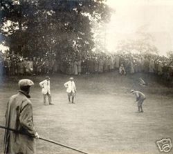 PRINT FRANCIS OUIMET HARRY VARDON TED RAY PLAYOFF ROUND 1913 US OPEN